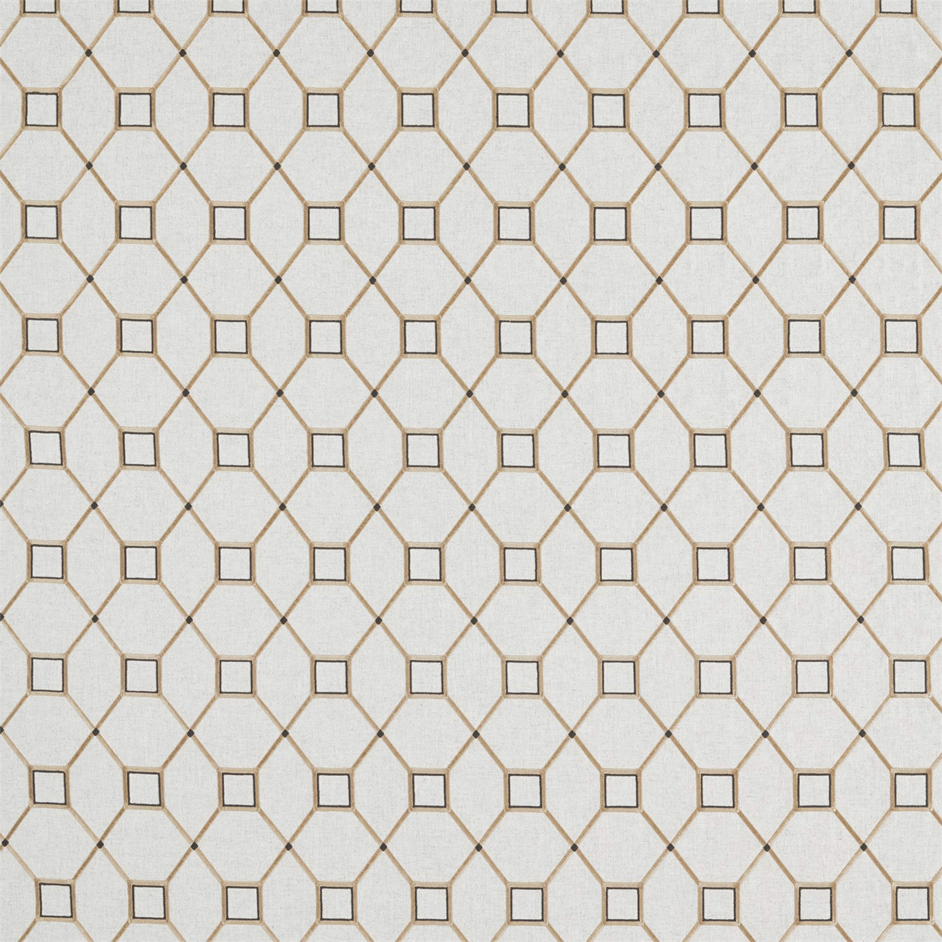 Baroque Trellis Charcoal/Gold